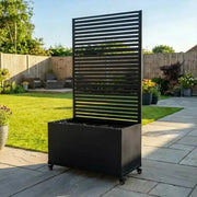 Zinc Galvanised Metal Trellis Planter